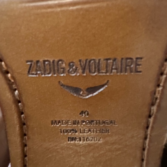 Zadig & Voltaire Women's Pilar Western Style Ankle Booties, Size 40 - Picture 7 of 9